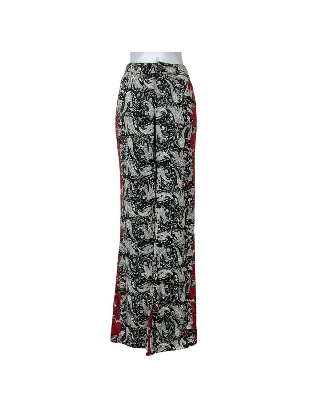 Charles Henry Pants Womens Sz M? Black Red Floral Flare Leg Sample Nwot $89